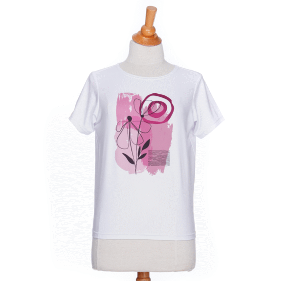 T-shirt tiki Aquarelle fleurie