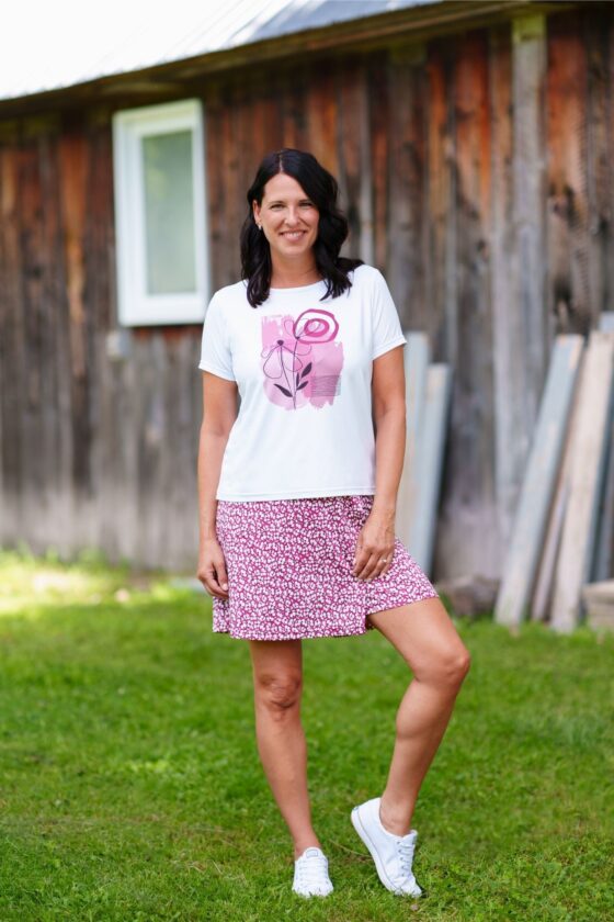 T-shirt tiki Aquarelle fleurie