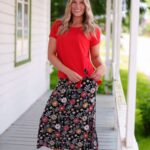 Jupe 7/8 fiesta Marguerites colorées