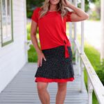 Sambuca skirt Red