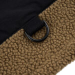 Veste à fermeture éclair en molleton berbère Caramel