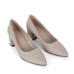 Soulier à talon bloc Alba Beige