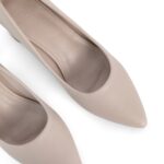 Soulier à talon bloc Alba Beige