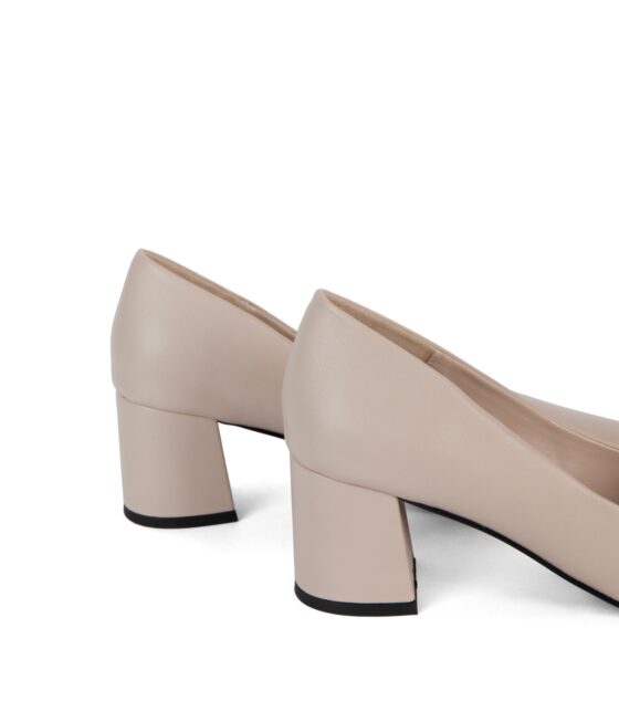 Soulier à talon bloc Alba Beige
