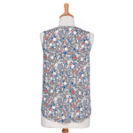 Camisole sunrise Fleuri kaki