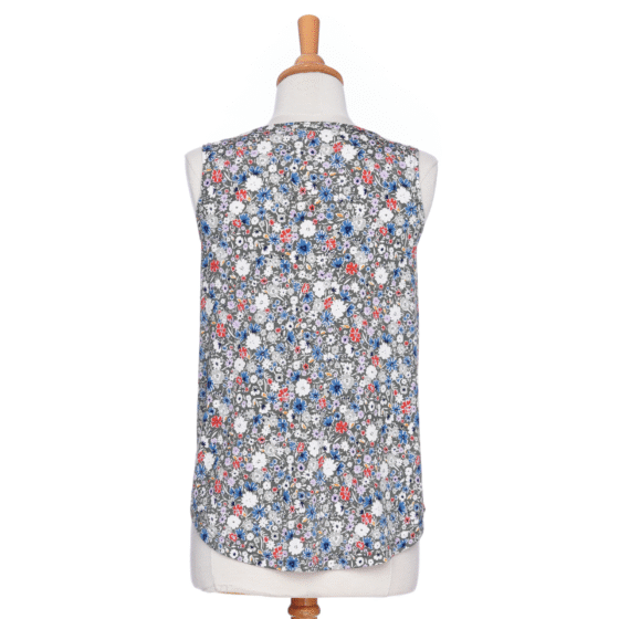 Camisole sunrise Fleuri kaki