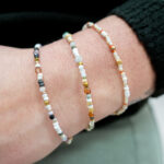 Bracelet de perles colorées Vert