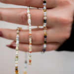 Bracelet de perles colorées Vert