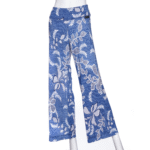 Palazo coco Bleu denim et blanc