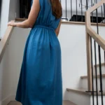 Robe flore Bleu