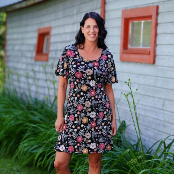 Robe grenadine Floral