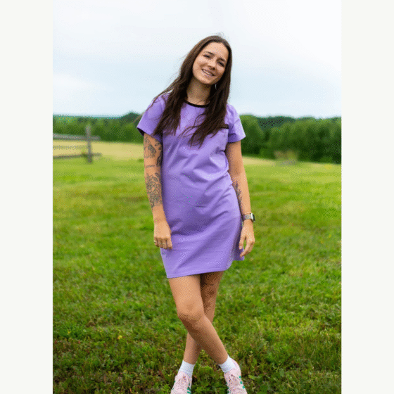 Robe t-shirt classique Lilas