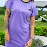 Robe t-shirt classique Lilas