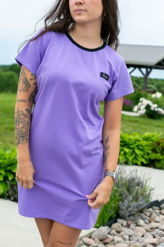 Robe t-shirt classique Lilas