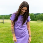 Robe t-shirt classique Lilas