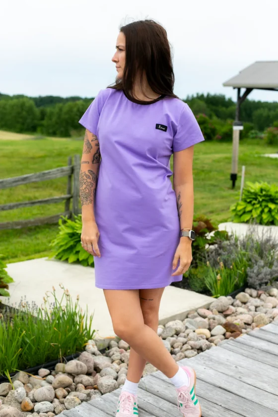 Robe t-shirt classique Lilas