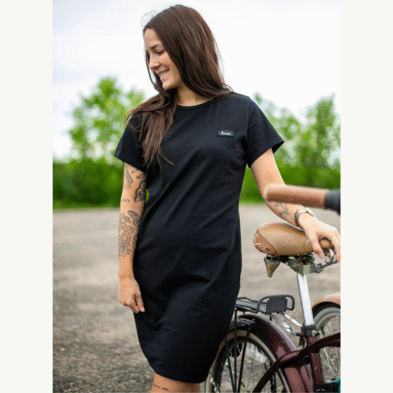 Robe t-shirt classique Noir