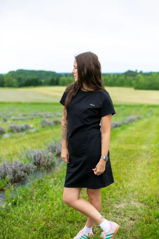 Robe t-shirt classique Noir