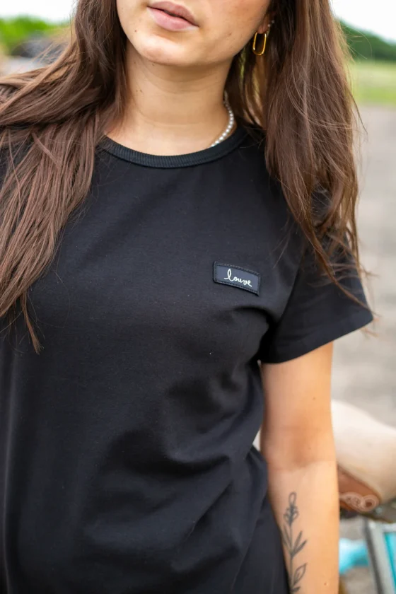 Robe t-shirt classique Noir