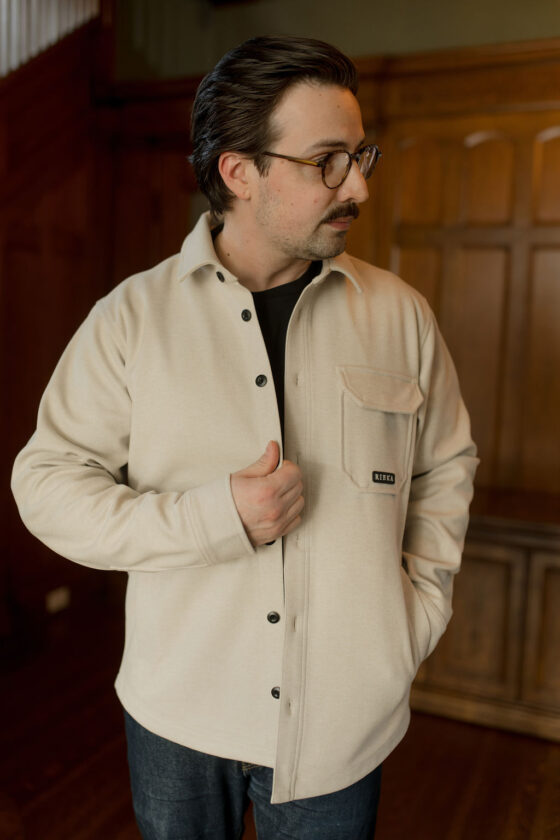 Surchemise flanelle épaisse Avoine