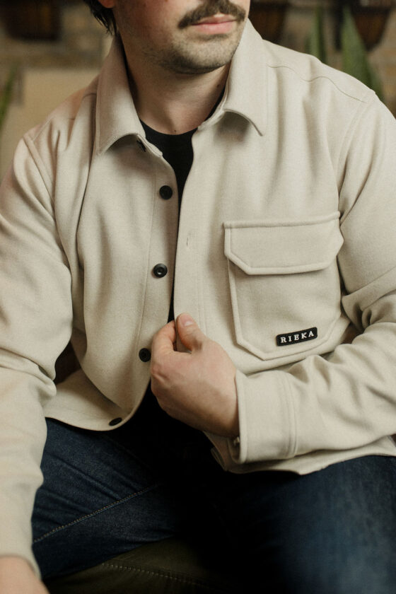 Surchemise flanelle épaisse Avoine