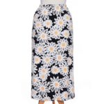 Jupe 7/8 fiesta Marguerites blanc