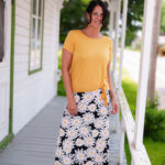 Jupe 7/8 fiesta Marguerites blanc